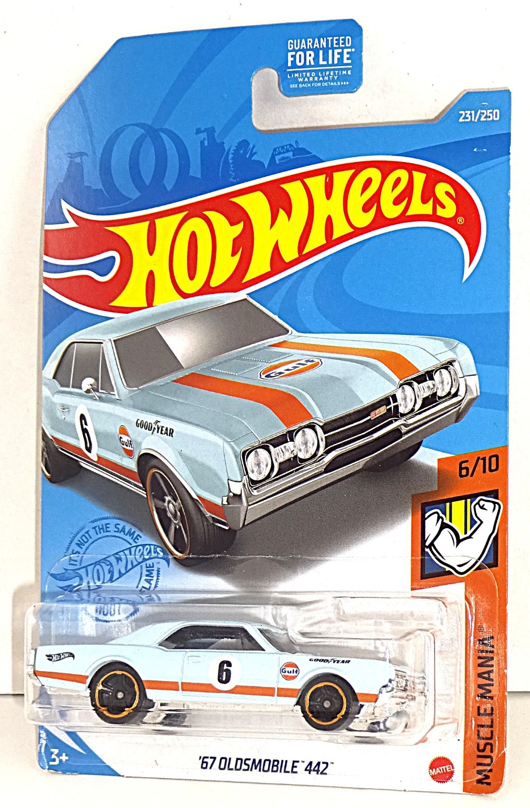 Hot Wheels 2021 Muscle Mania Series #231 ’67 Oldsmobile 442 Light Blue GULF