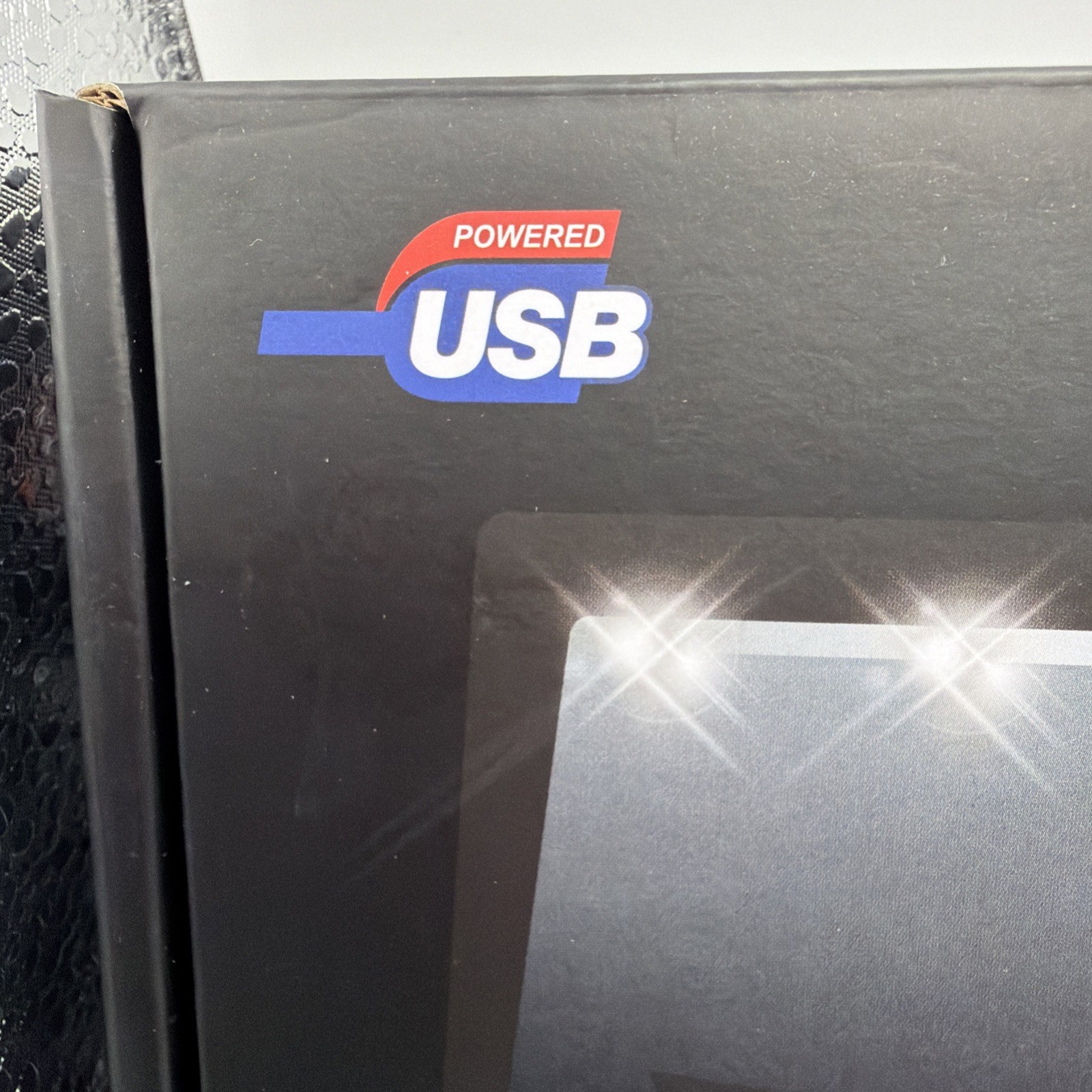 Collectible Display Show Case Illumicase+ LED Lights Mirror Base and Back, BLACK
