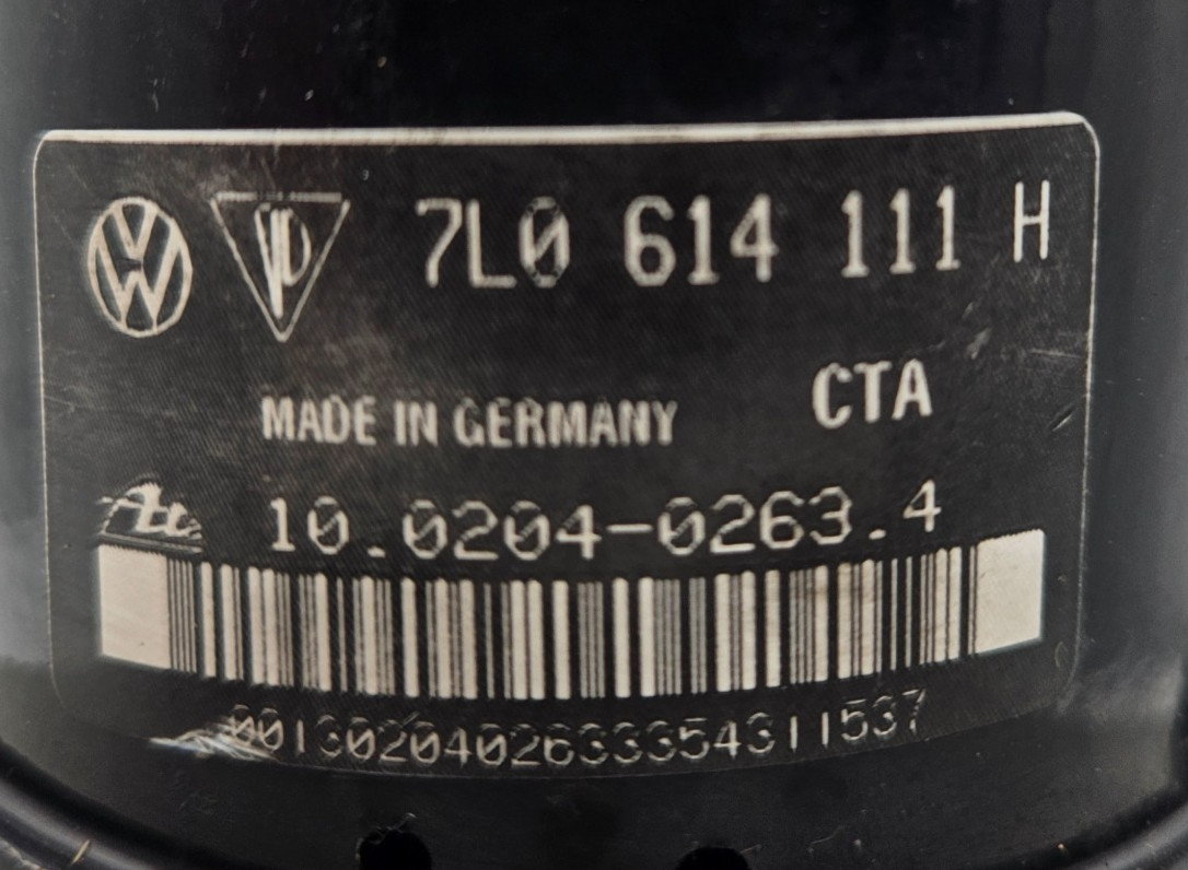 VW 7L0614111H ABS MODULE 7L0907379G 10020402634 10092503313 WARRANTY