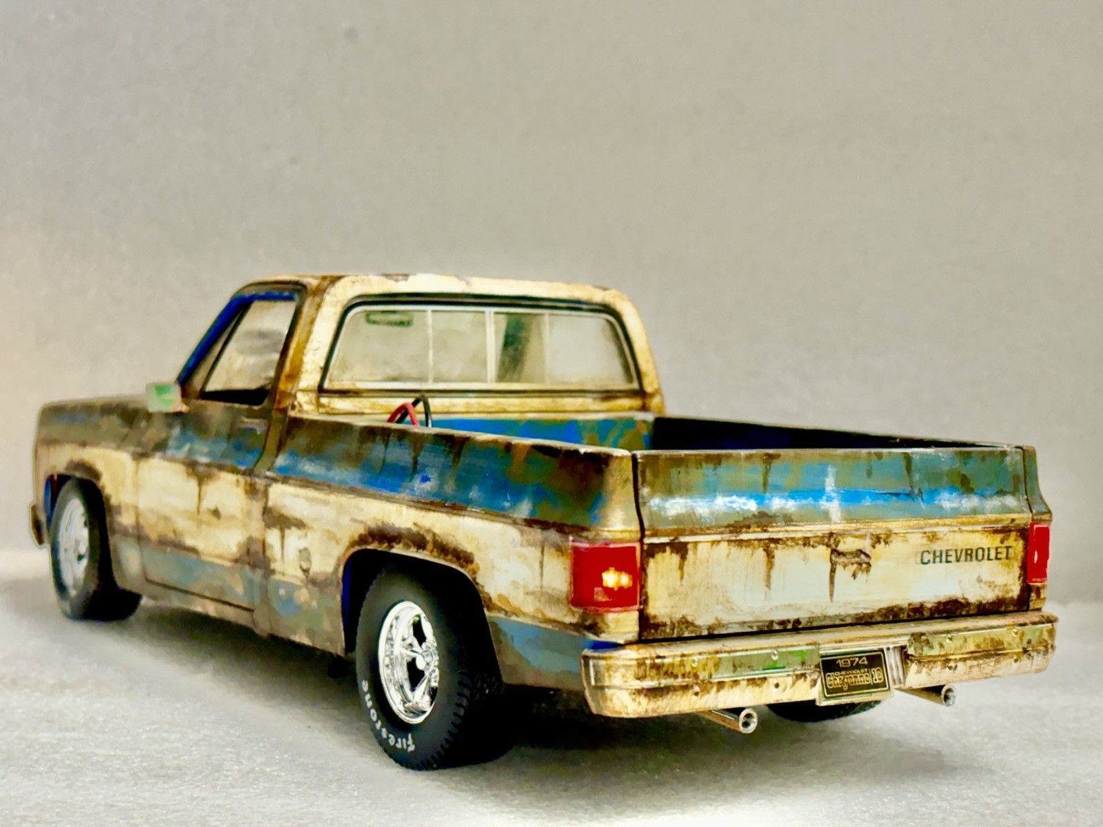 Weathered 1974 Chevrolet C-10 PRO Street Truck Cheyenne BARN FIND Abandoned Rust