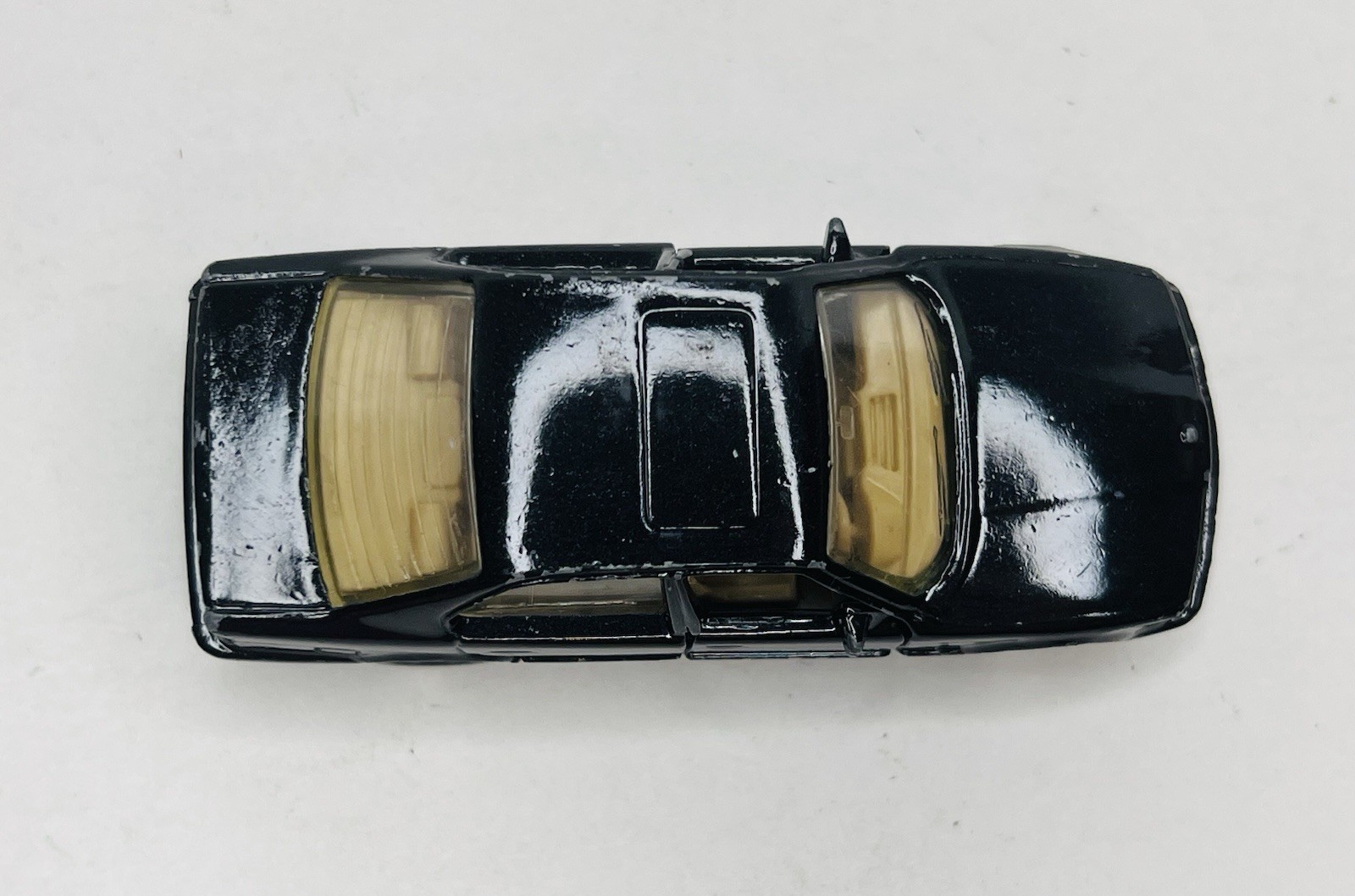 Vtg 1989 Matchbox BMW 5-Series Black Tan Interior Opening Doors