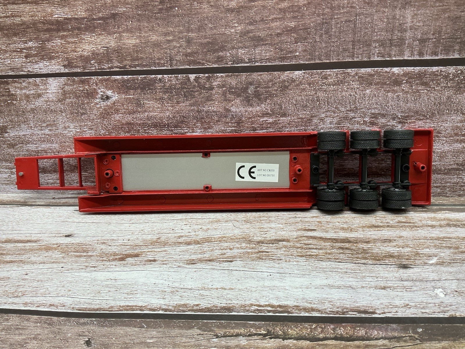 Cararama 1/50 ~ Low Loader Tri-axle Trailer ~ Chris Bennett Haulage