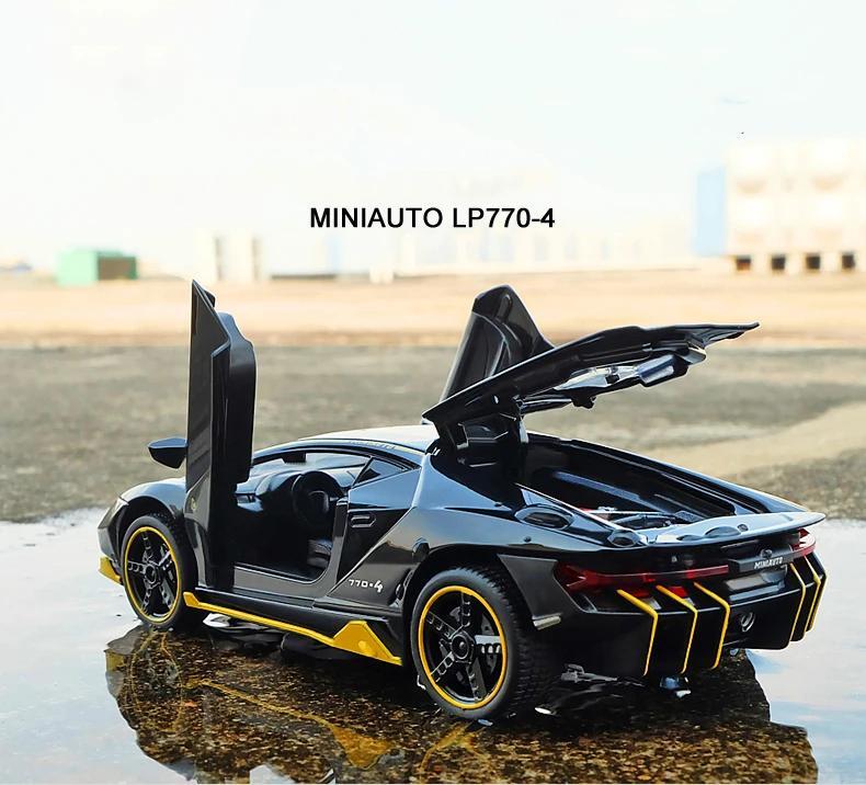 1:32 Lamborghini LP770 Diecast Toy Car – Alloy Model with Sound & Light Effect