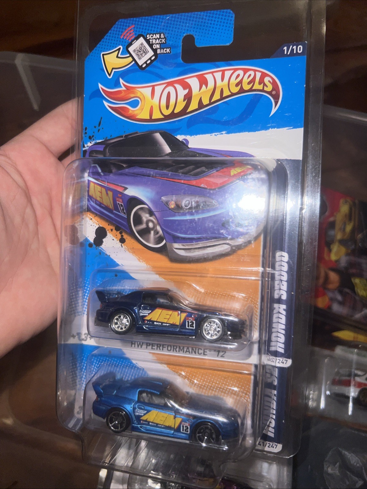 Hot Wheels Honda S2000 141/247 – Super Treasure Hunt – 2012 w/Protector And Main