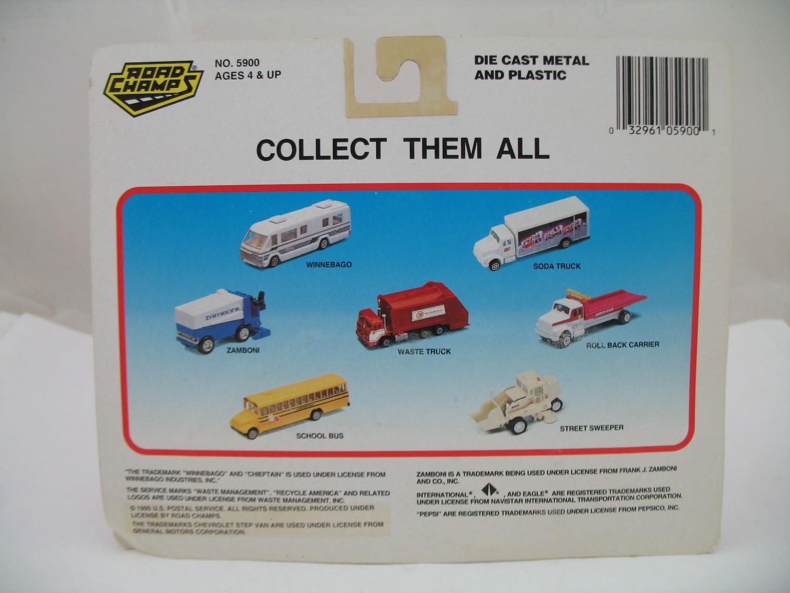 Road Champs Model 5900: USPS United States Postal Service Van Truck, MOC