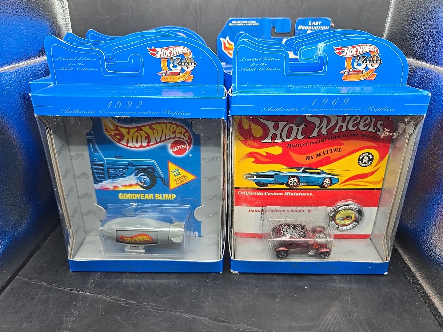 14 1997 Hot Wheels 30 Years T-Bird Viper RT/10 Blimp path Beater JT-3 65 Mustang