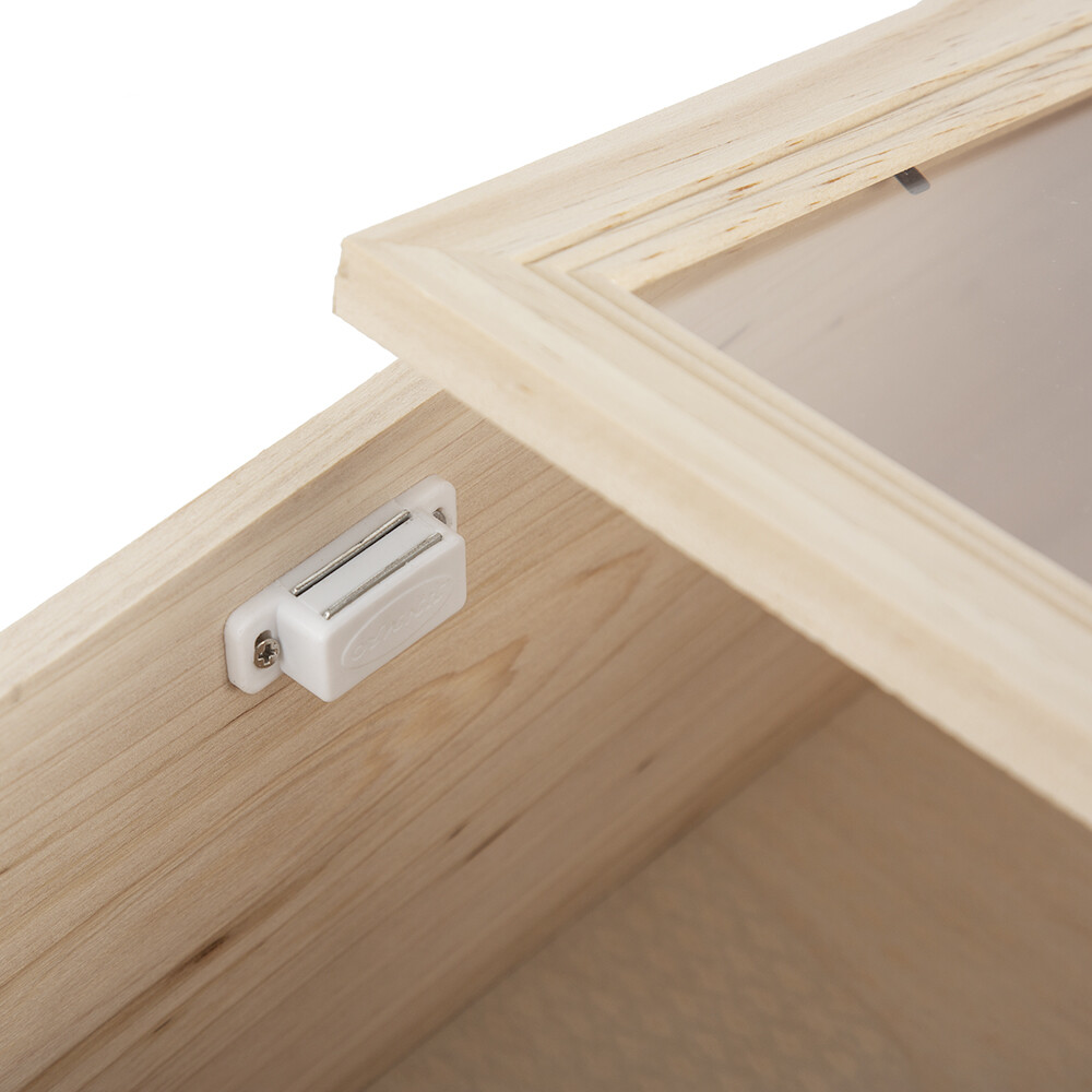 US Wood Toy Car Model Display Cabinet Collection Storage Box with Acrylic Door