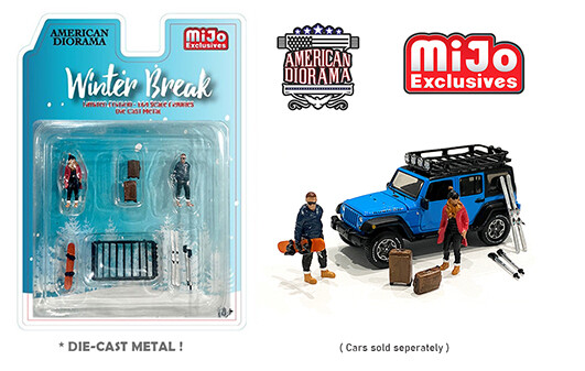 AMERICAN DIORAMA 1:64 WINTER BREAK DIECAST FIGURES SET AD-76462