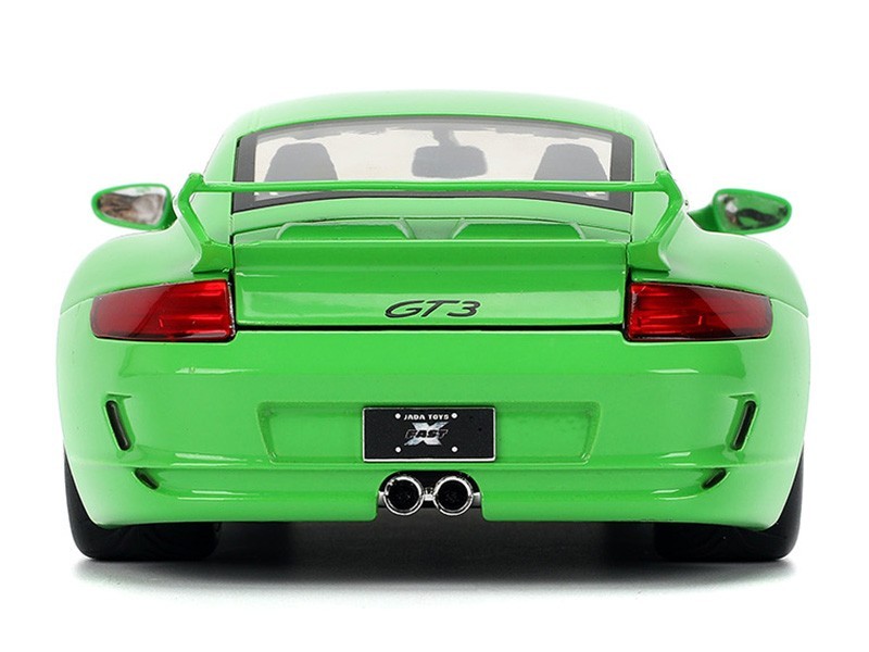 PORSCHE 911 GT3 (997) GREEN “FAST & FURIOUS 25 YEARS” 1/24 DIECAST BY JADA 34919