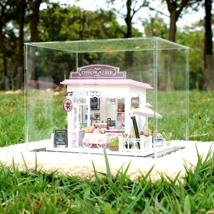 Clear Acrylic Display Case Dustproof Showcase for Action Figure/Toy/collection
