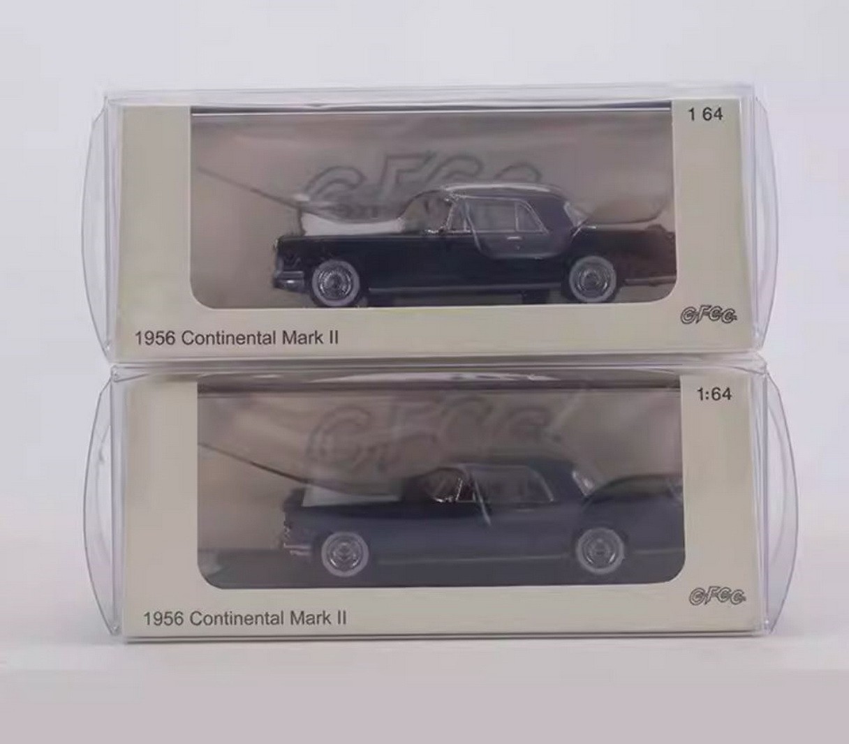 GFCC 1/64 Lincoln Continental Mark II 1956 Black Diecast Car Model 7CM long