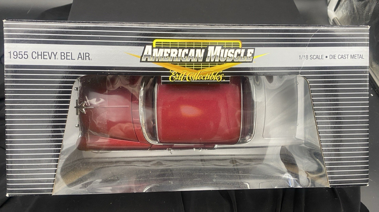 ERTL Amer Muscle 55 Chevy Bel Air Maroon & Silver Two-Tone Limited Ed.