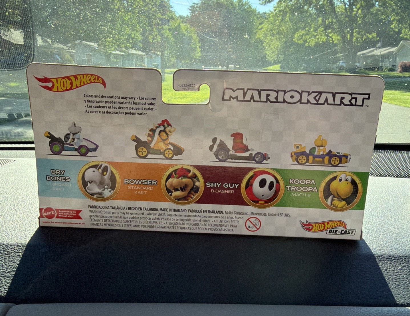 Hot Wheels Mario Kart 4 Pack 1/64 Go Kart – Multi-Color NIB New Sealed Dry Bones