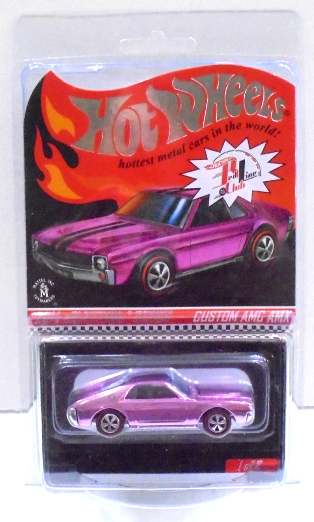 Hot Wheels Red Line Club 2014 Custom AMC AMX Pink Limited Edition 1793-3126