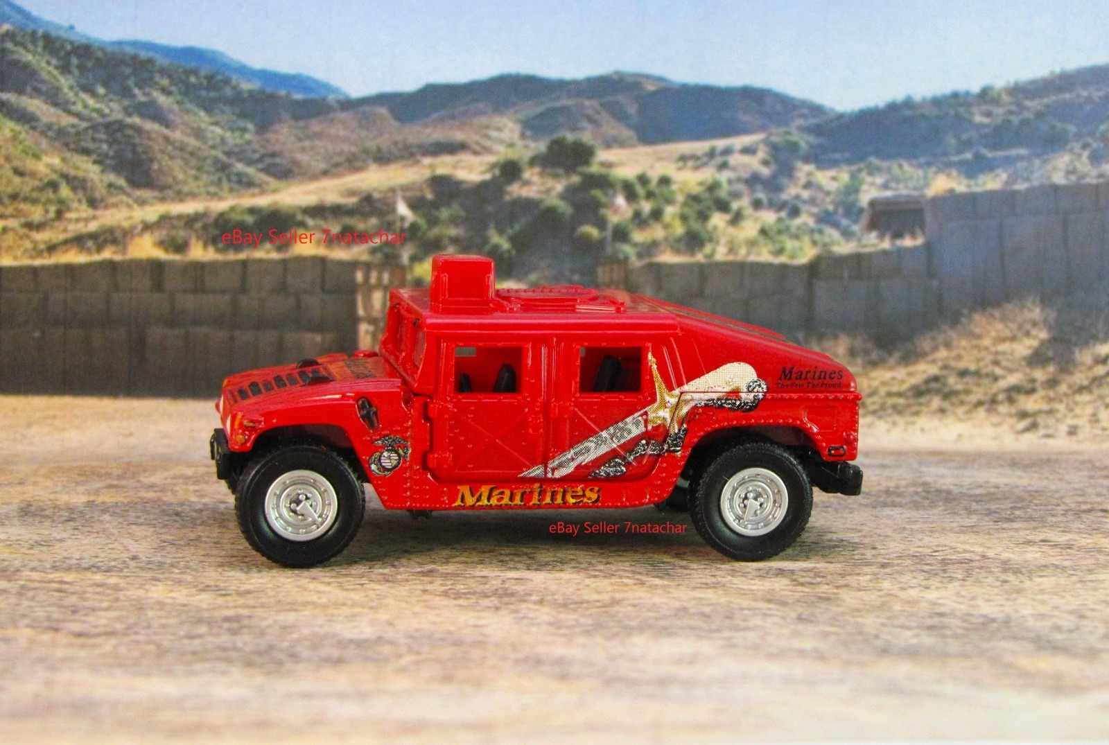 American U.S. Military Hummer Humvee U.S.M.C. 4X4 1/64 Scale Model Limited Ed I