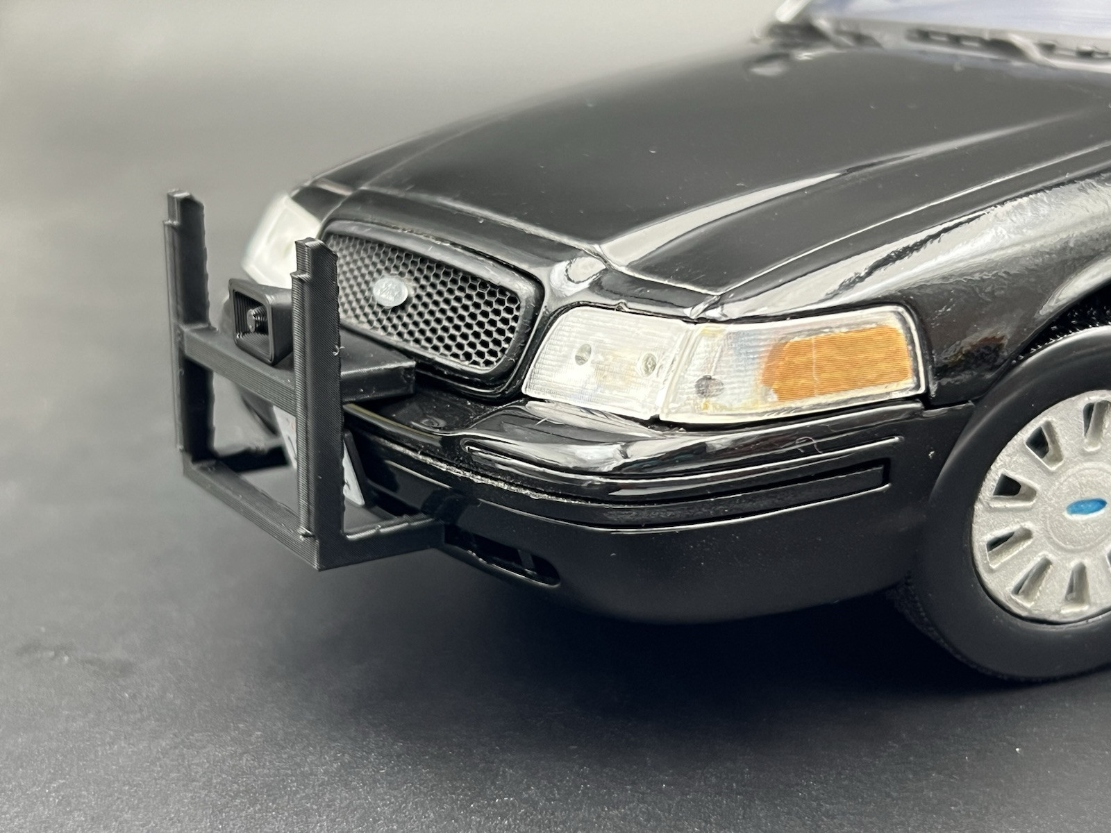 2-pack 1/64 Scale CHP Push Bumper Crown Vic California Highway Patrol 6455