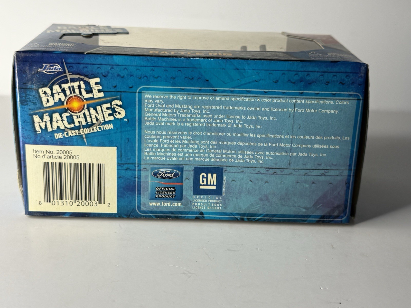 Jada Battle Machines Battle Rig Heavy Hitter Blue And Truck 1:64 2009 MIB