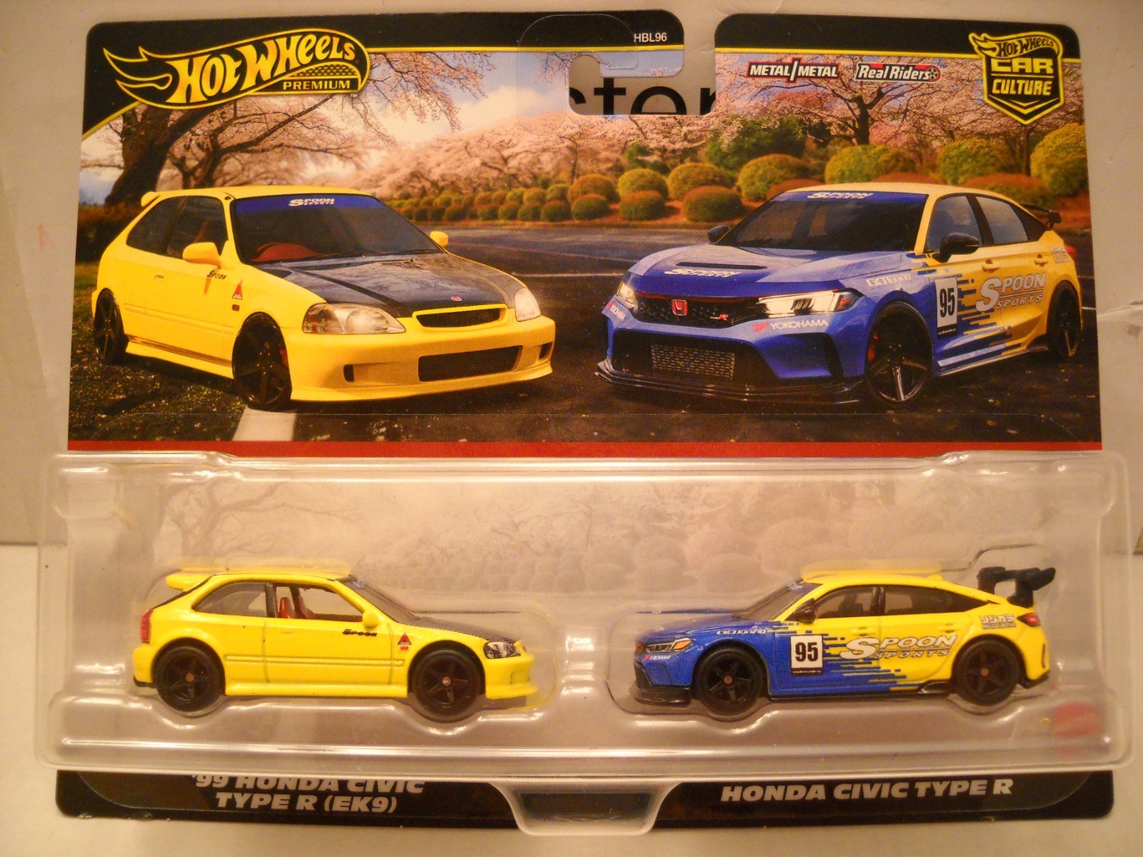 Hot Wheels Premium Car Culture 2 Pack Honda Civic Type R EF EG Spoon Sports Lot