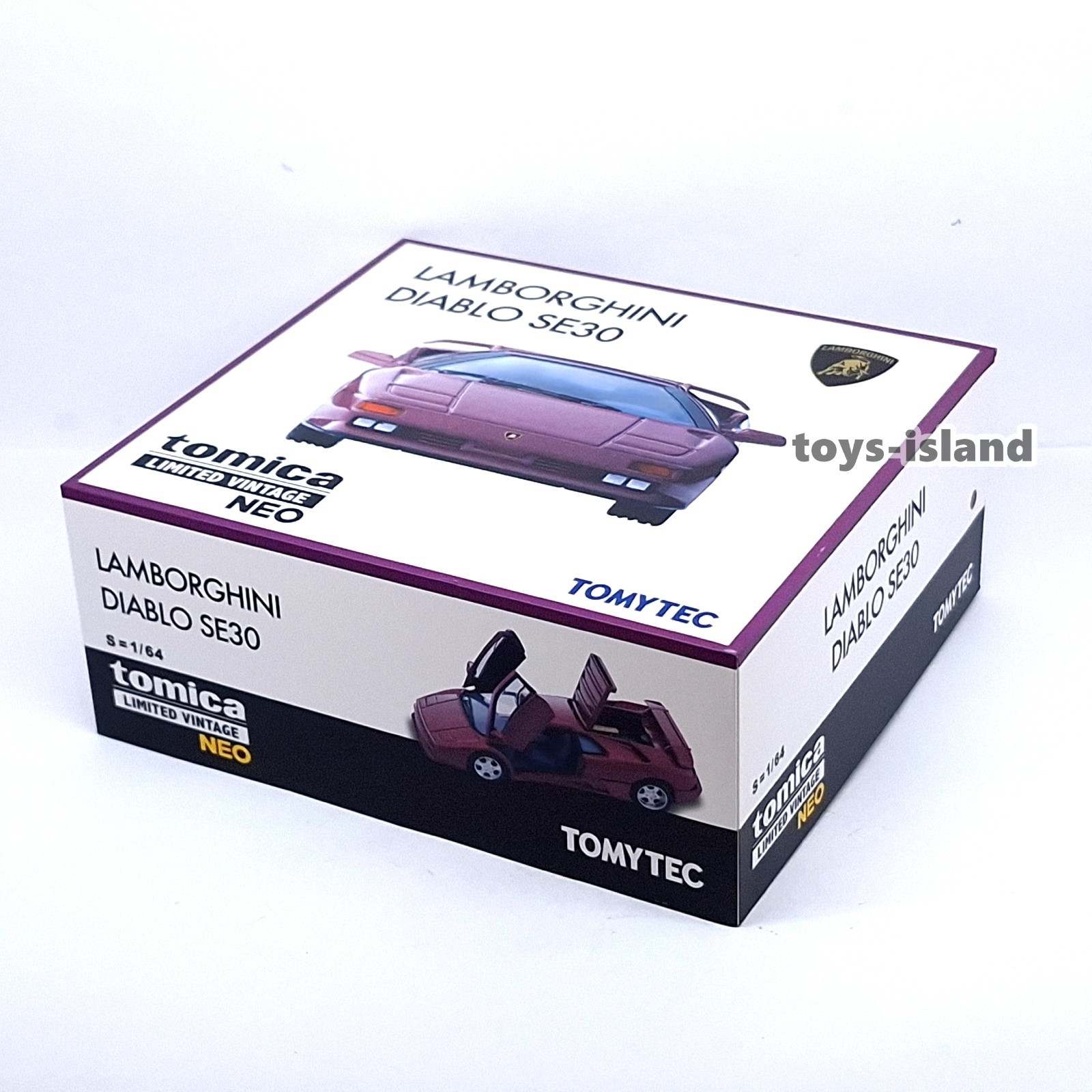 Tomica Limited Vintage NEO TLV Lamborghini DIABLO SE30 TOMYTEC LV Purple 1/64