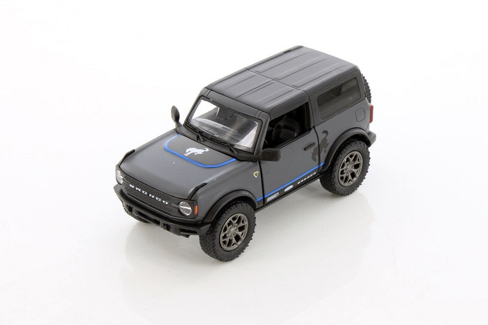 5438DFB 2022 BY KINSMART Ford Bronco Hard Top 1:34 Scale Diecast Gray(NO BOX)