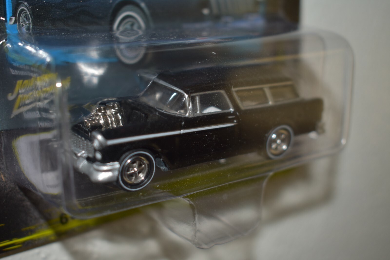 JOHNNY LIGHTNING 50 YEARS 1955 CHEVY NOMAD BLACKED OUT STREET FREAKS FREE SHIP.