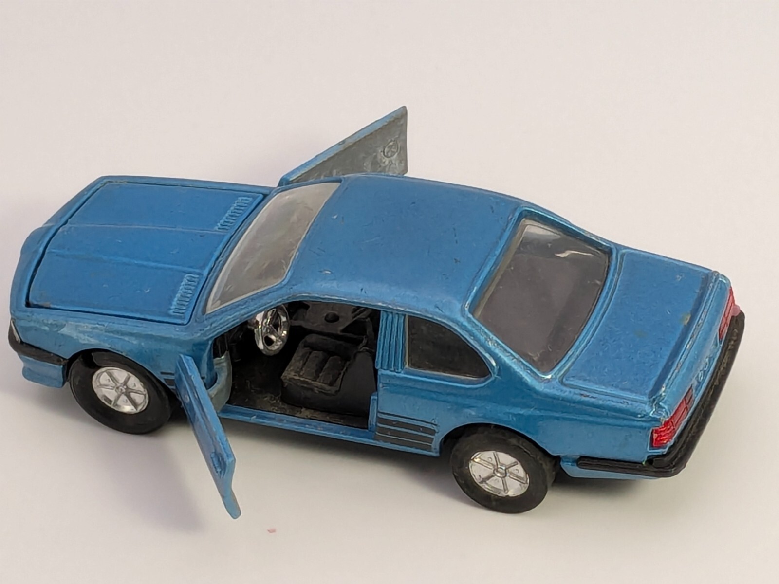Vintage Pull Back Blue BMW 635 CSi SS-907 Sunnyside Racers 1/41 Diecast Car