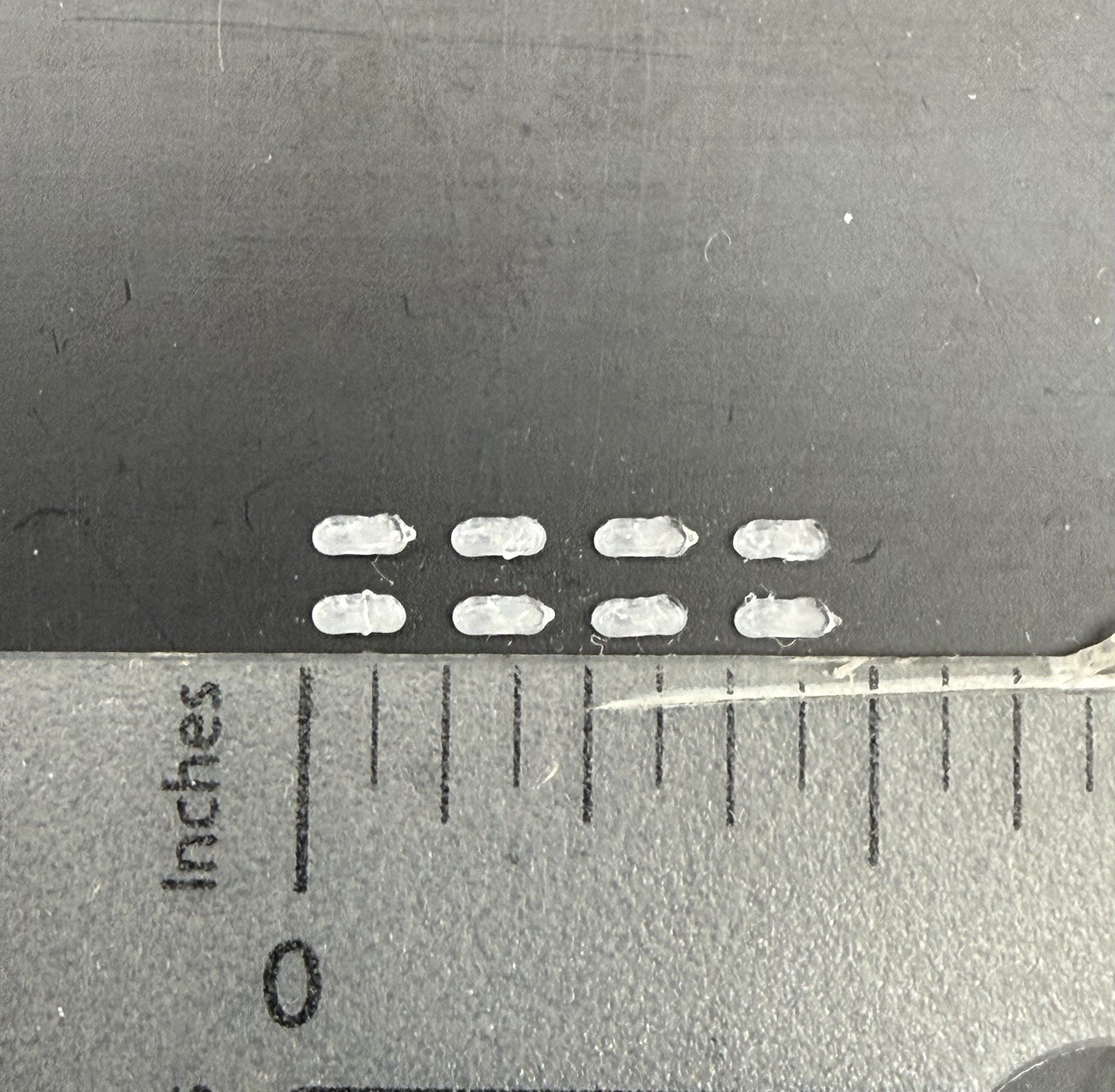 8 Pack 1/64 Scale Clear Grille Light Pod License Plate Police 6456C