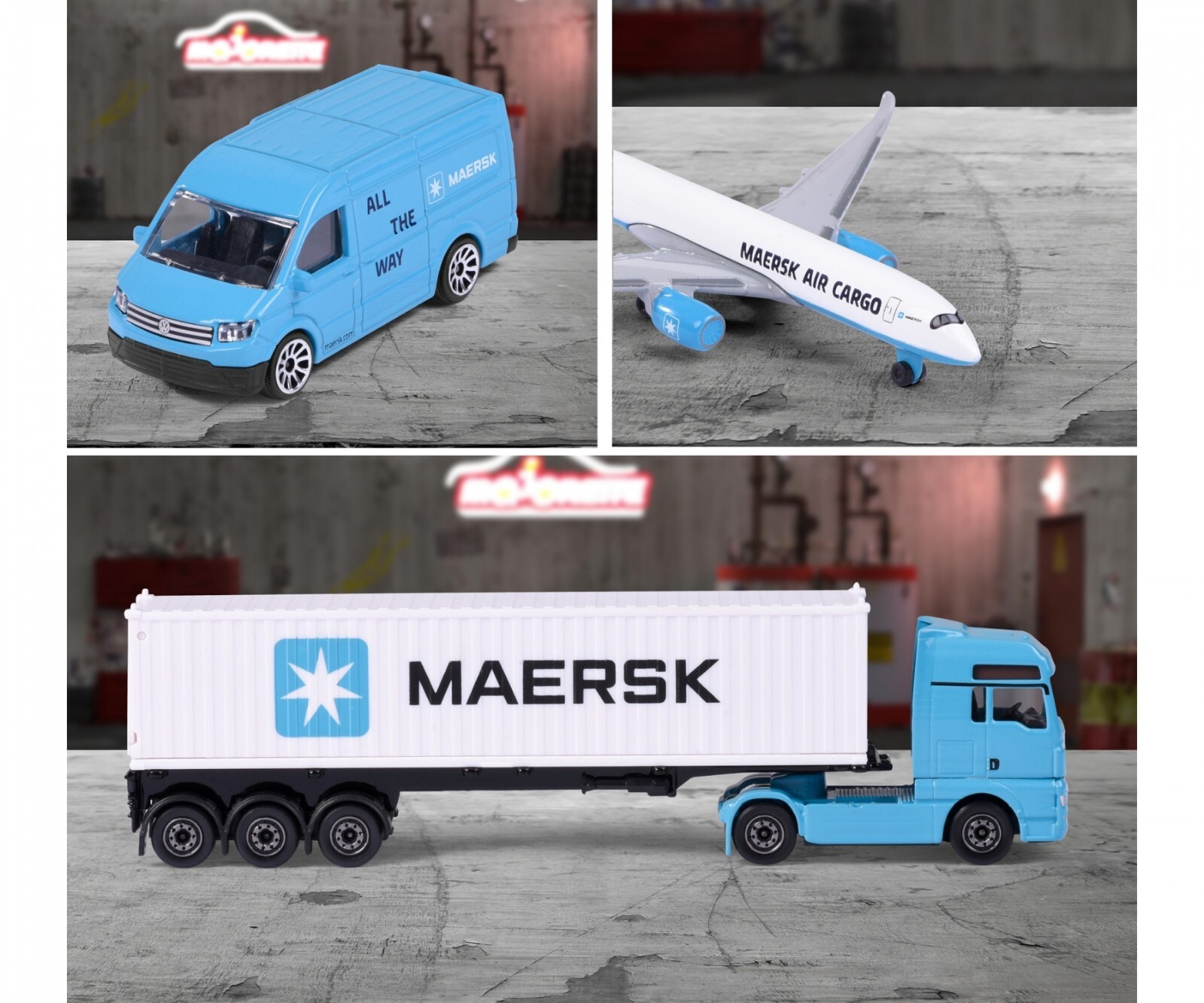 Majorette · MAN TGX + 40ft Maersk Container · Brand New · Free UK P&P