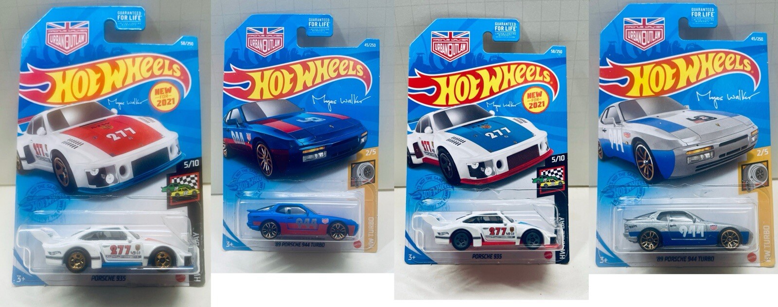 Lot If 2 2021 porsche 935 Blue Red urban outlaw 89 PORSCHE 944 TURBO Blue Red