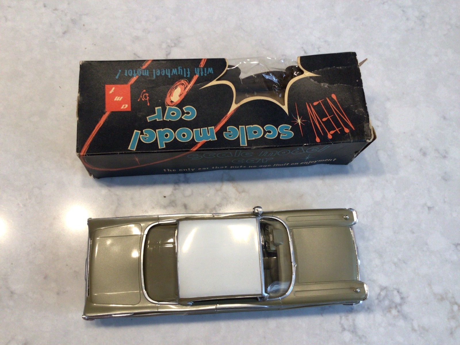 AMP 1959 MERCURY PARKLANE TWO TONE PROMO WITH FLY WHEEL IN ORIGINAL BOX