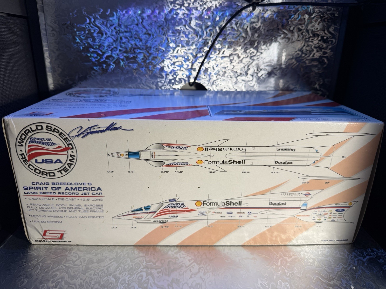 1:43 diecast cars Craig Breedlove Spirit Of America Land Speed Record Jet Car