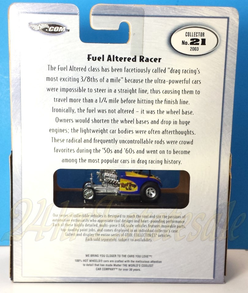 100% DETAIL Fuel Altered Drag Racer 60s RAT TRAP Hot Wheels Black Box ☑️ITOUT!