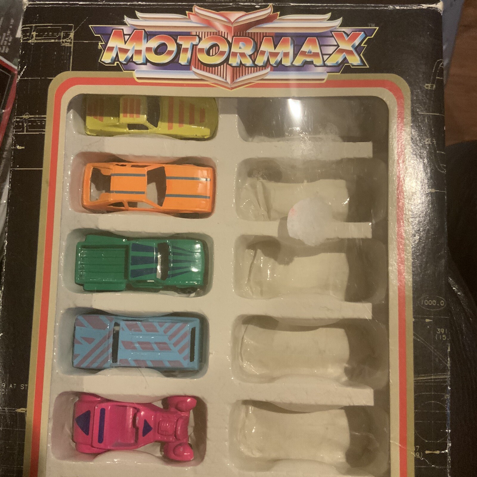VTG 1999 Motormax Mini 12 pc. Car Set (only 6 In Box) Die-cast Metal Rare Toy