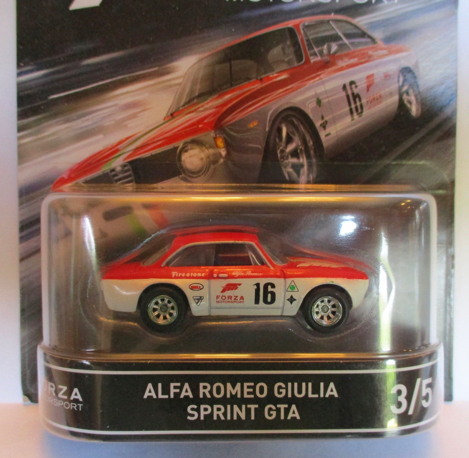 HOT WHEELS RETRO ENTERTAINMENT FORZA MOTORSPORTS ALFA ROMEO GIULIA SPRINT GTA 