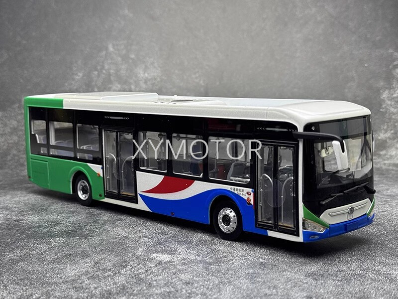 1:42 Zhongtong City Bus N12 LCK6126EVGRA1 electric Qingdao Bus Diecast Car Model