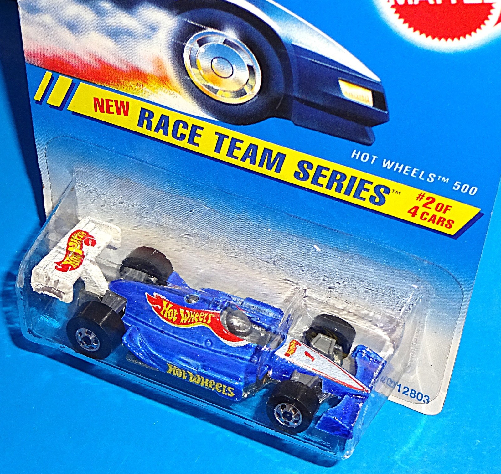 Hot Wheels 1995 Race Team Series #276 Hot Wheels 500 Mtflk Light Blue w/ BWs