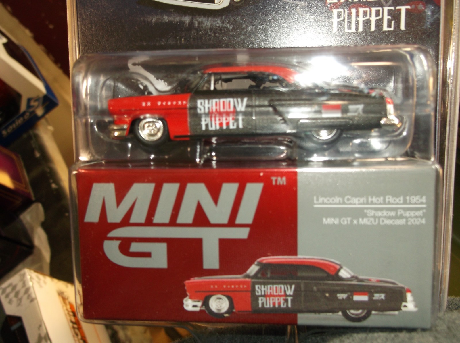 Mini gt 1/64 1954 Lincoln capri shadow puppet hot rod NIB