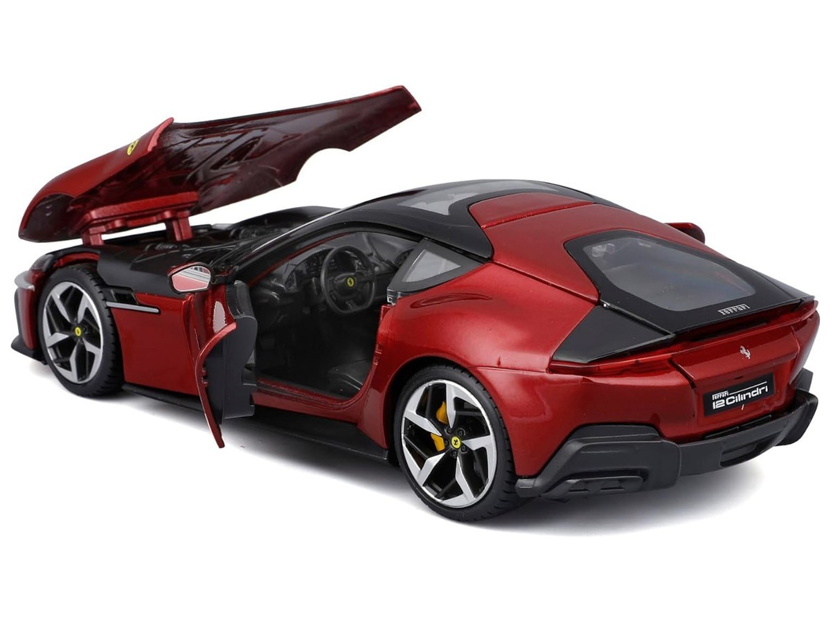 BBURAGO RACE + PLAY FERRARI 12 CILINDRI 1/24 DIECAST MODEL RED METALLIC 26033
