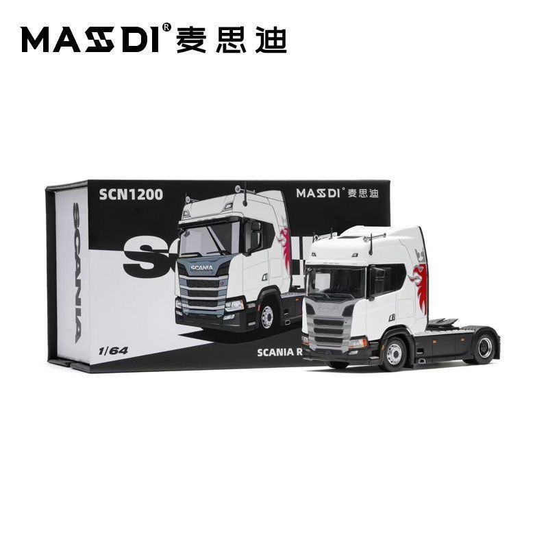 MASDI 1:64 Scania R500 Tractor Unit Semi Truck Head Full Diecast Metal