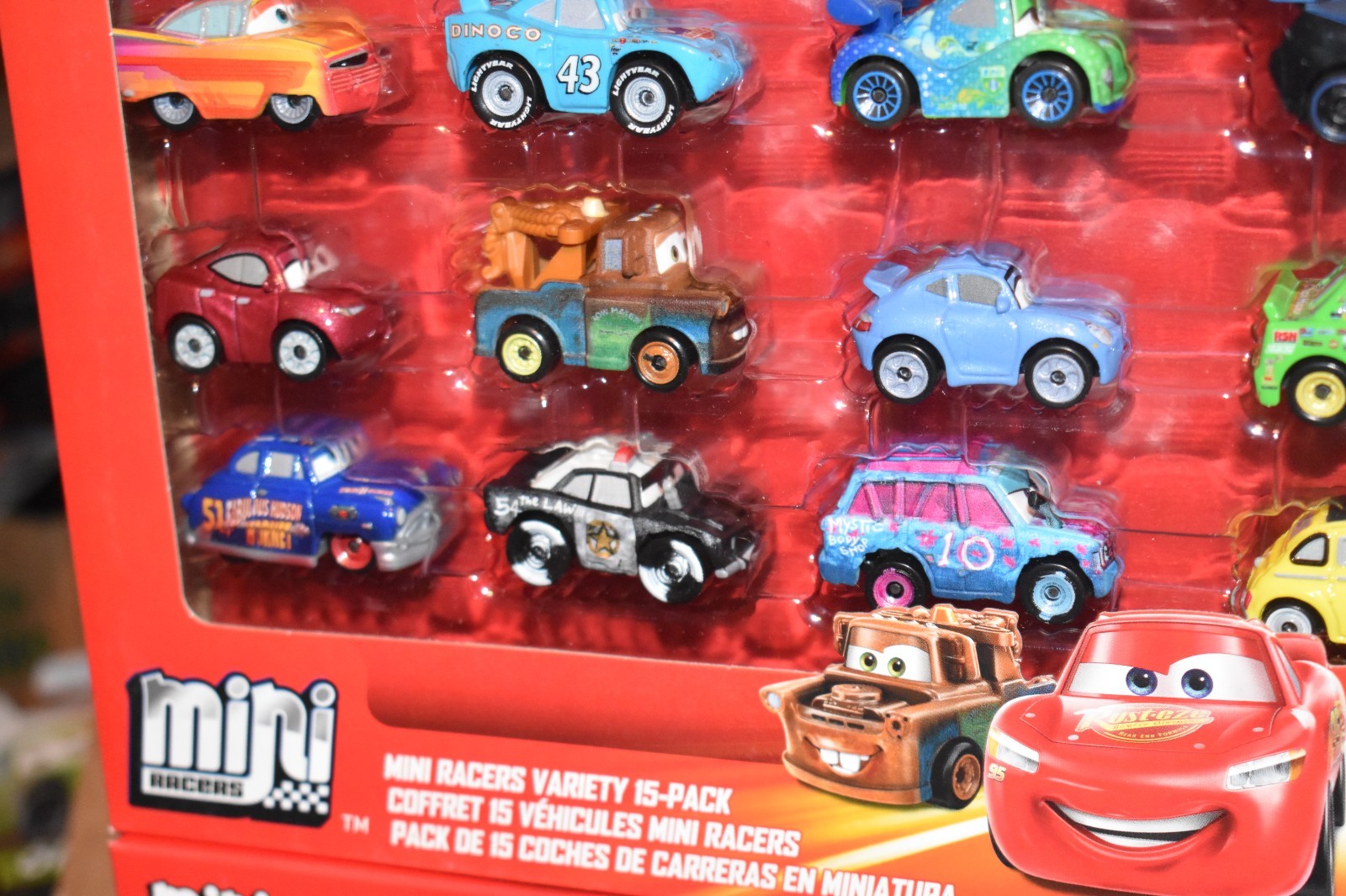Disney Pixar Cars Mini Racers VARIETY CARLA VELOSO,SALLY,LUIGI, 15 Pack LOT 2NEW