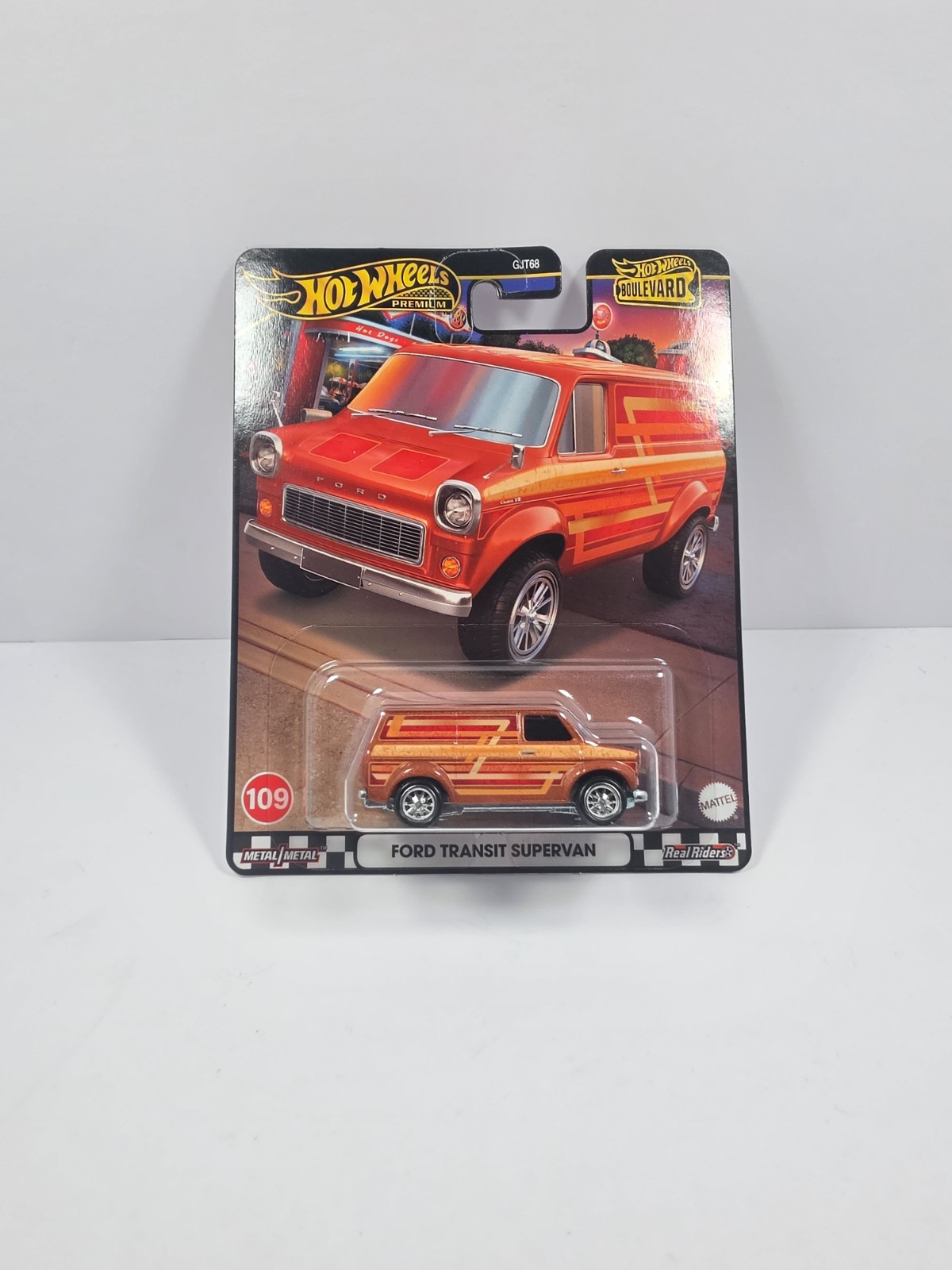 Hot Wheels 2023 Boulevard Ford Transit Supervan Real Riders Metal/Metal