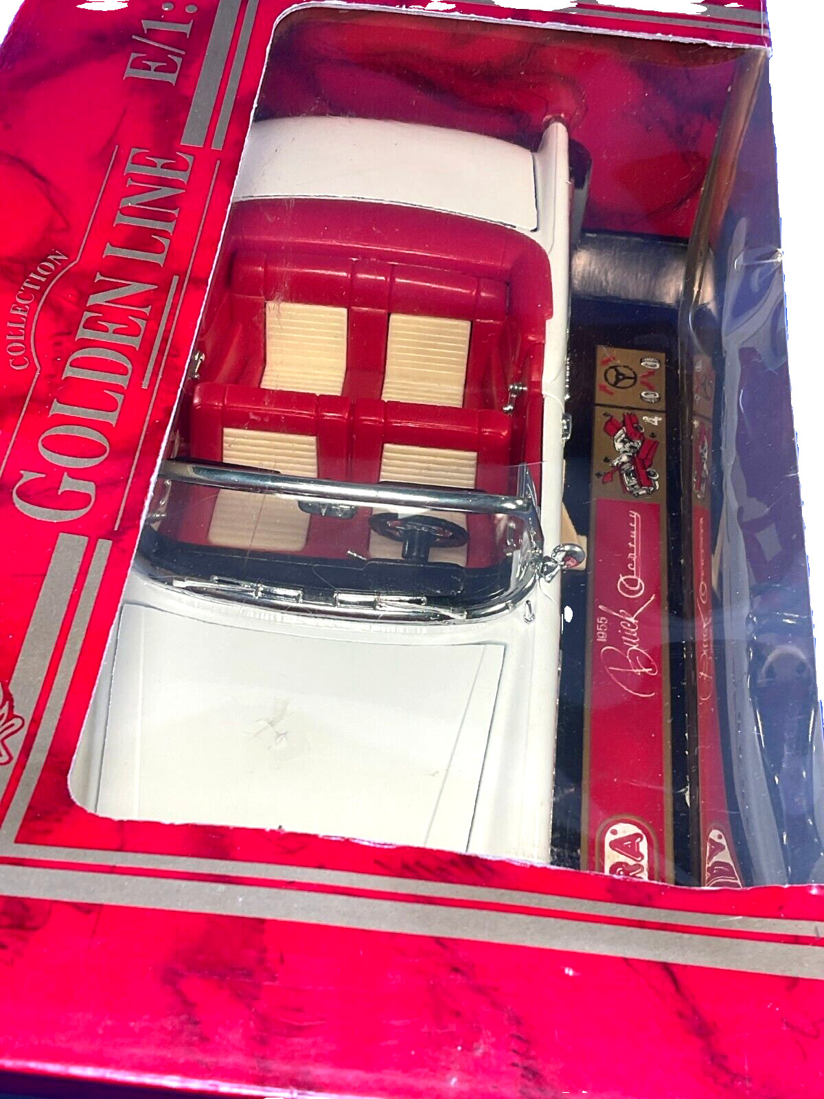 MIRA, Golden Line Collection, 1955 Buick Century Convertible Car, 1:18, NIB