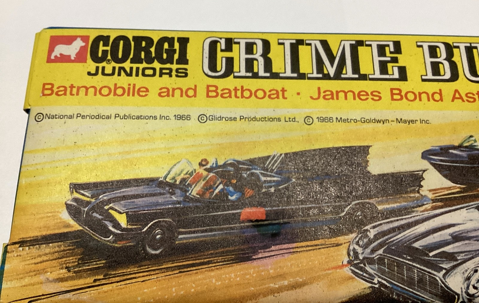 1966 CORGI junior Crime Busters Batman James Bond Diecast Model Gift Set 3008