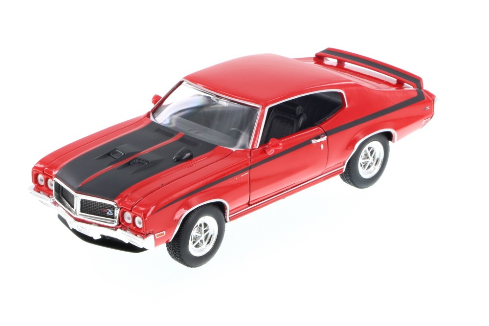 1970 BUICK GSX RED 1/24 SCALE DIECAST CAR BY WELLY 22433/4D