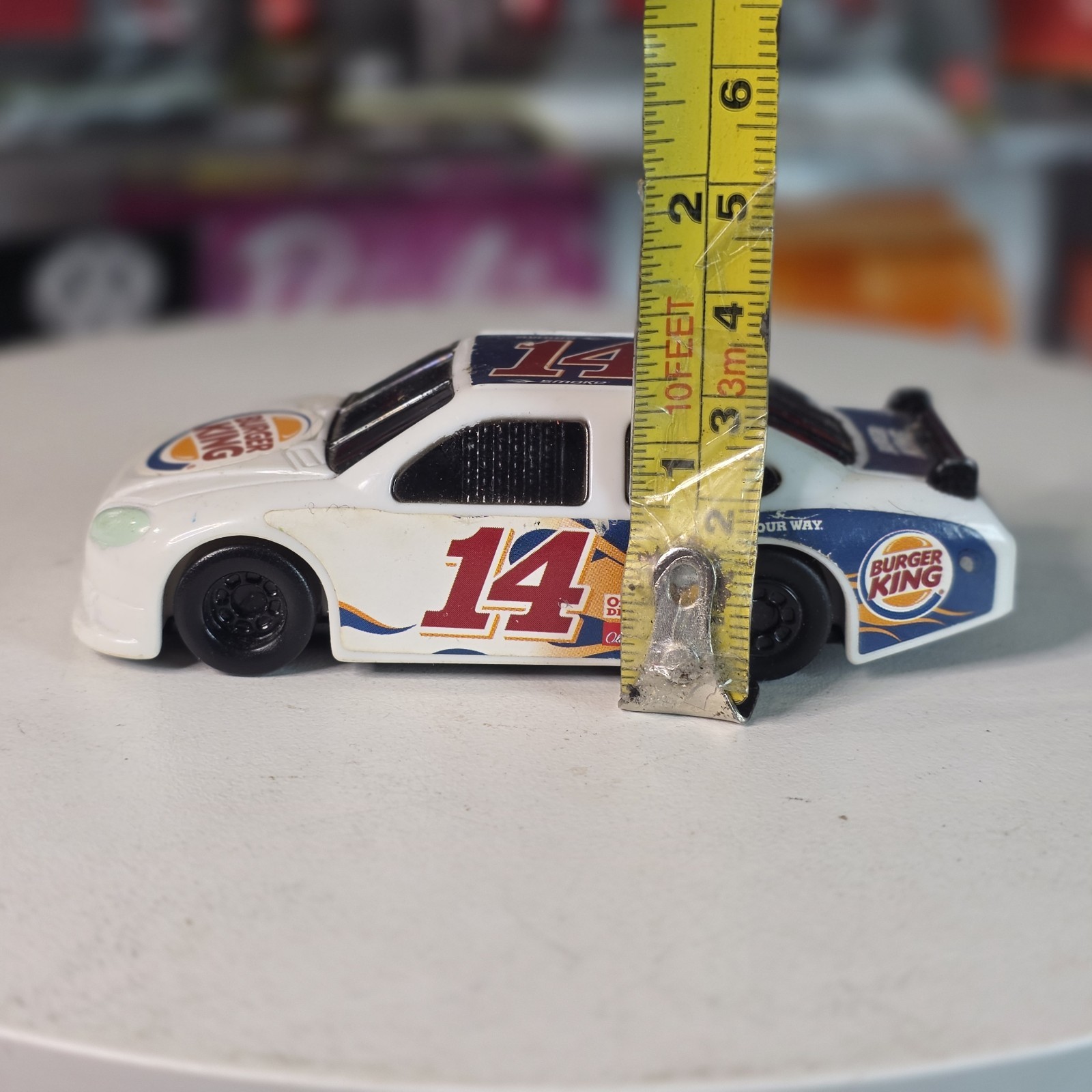 Burger King Tony Stewart Stewart Hass #14 NASCAR Rev-N-Go Race Car
