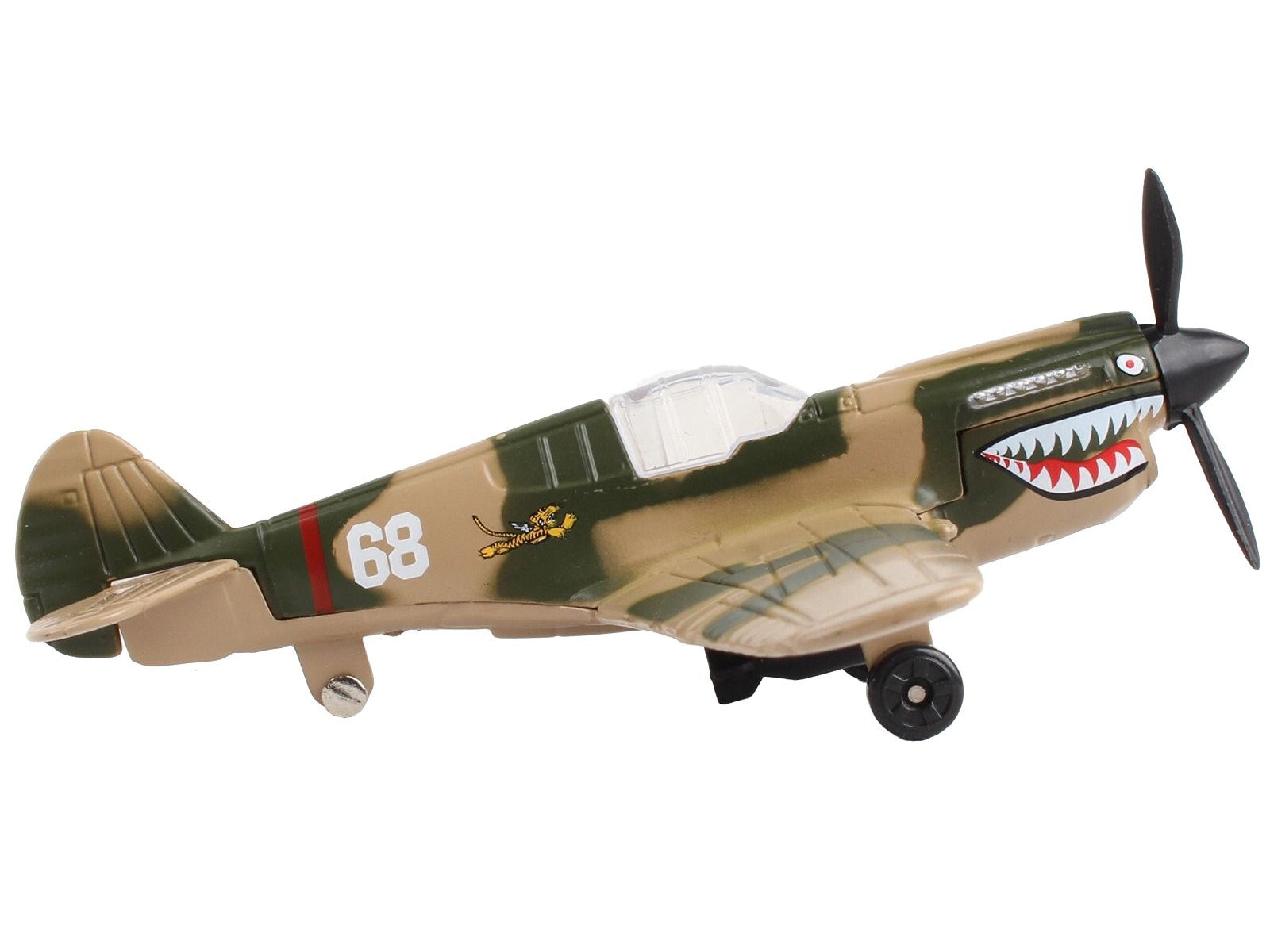 CURTISS P-40 WARHAWK AIRCRAFT “FLYING TIGERS-1ST AVG” DIECAST BY RUNWAY24 RW185