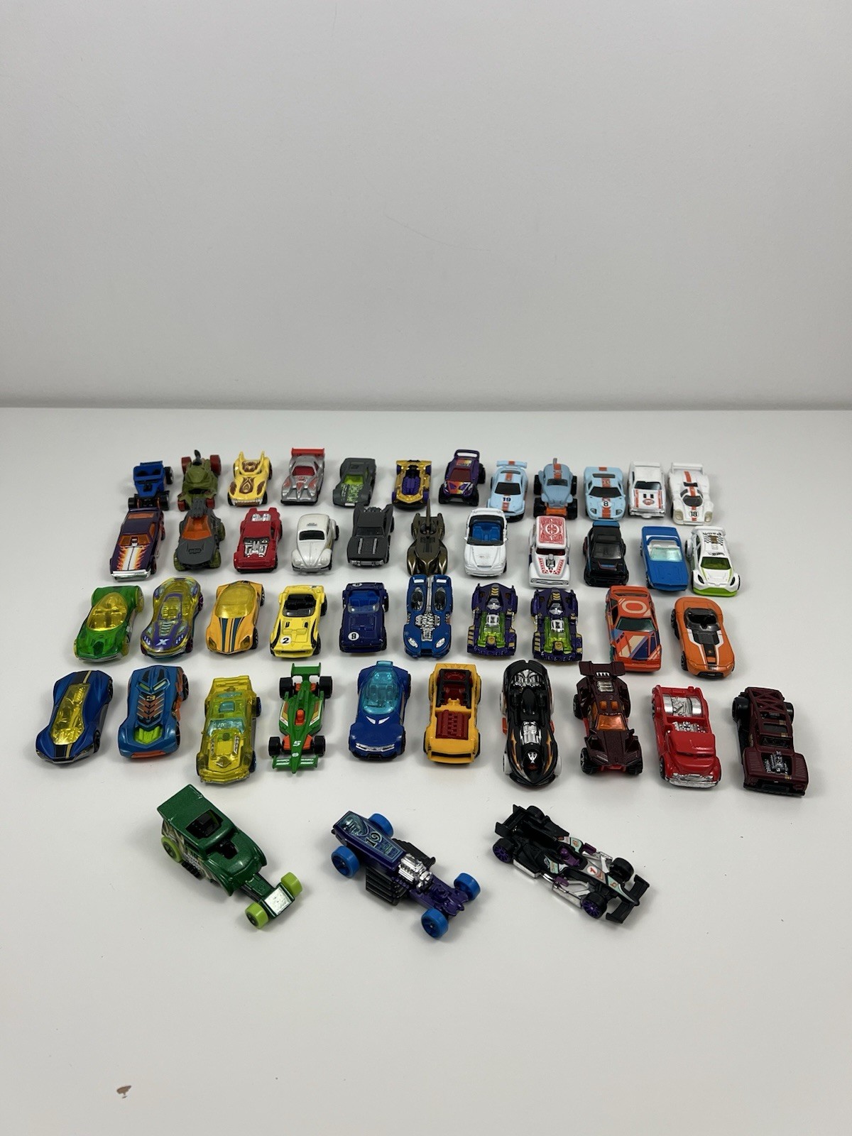 Hot Wheels Matchbox Mixed Lot Of 46 Race Car Style Metal Die Cast Vehicles Loose