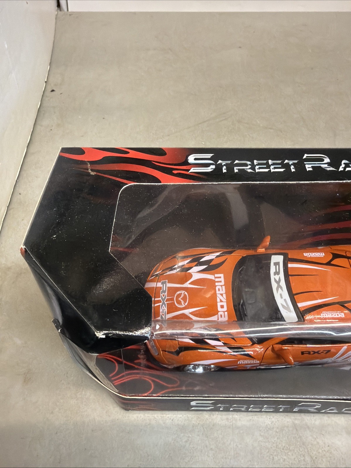 Motor Max Mazda RX-7(Tuner) 1/24 Scale Street Racer NIB Sealed RARE FLAME PKG
