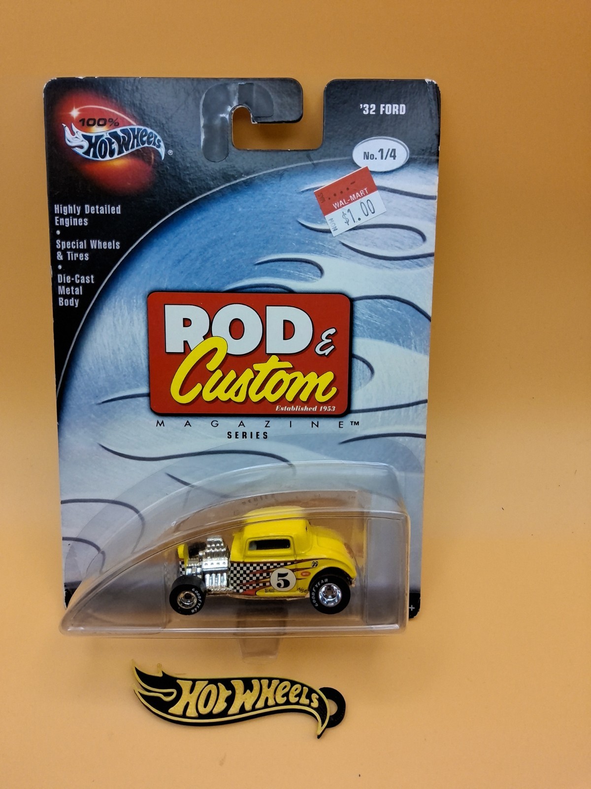 Hot Wheels 100% Hot Wheels Rod & Custom ’32 Ford yellow 2002 🔥53