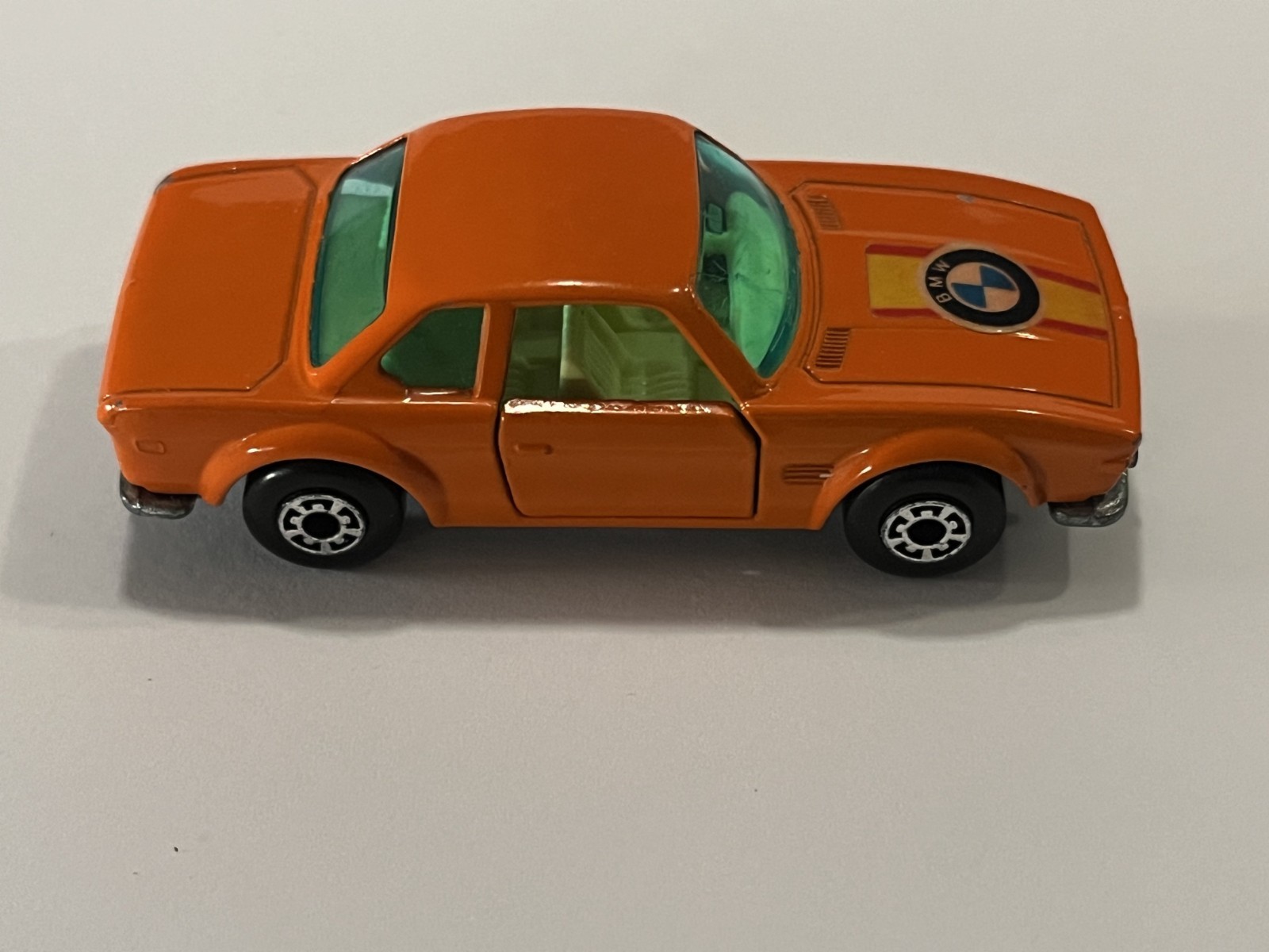1976 Matchbox Lesney Superfast Orange BMW 3.0 CSL #45 1:64 Opening Doors VG